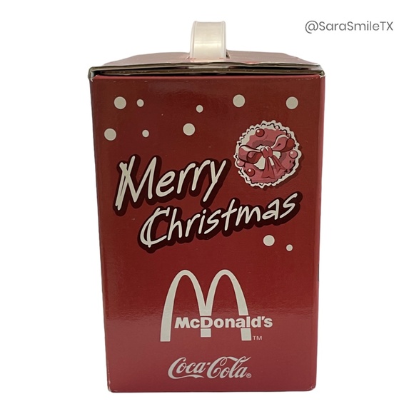MCDONALD'S COCA-COLA 2001 LIMITED EDITION Ronald McDonald Christmas Glass - NIB - Picture 10 of 15